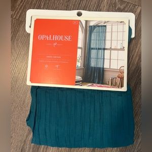 NWT OPALHOUSE SHEER BLUE WINDOW CURTAIN 84”